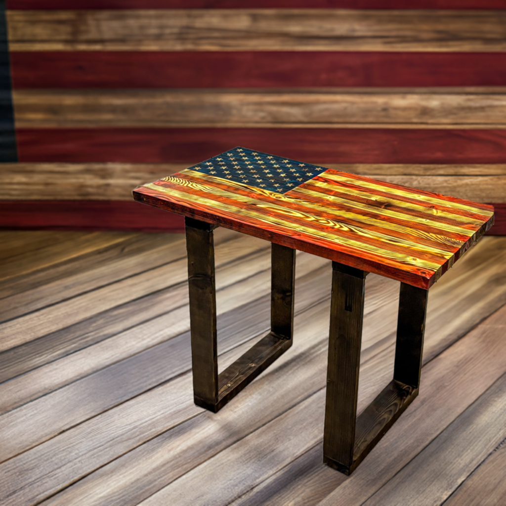 Decorative American Flag Table