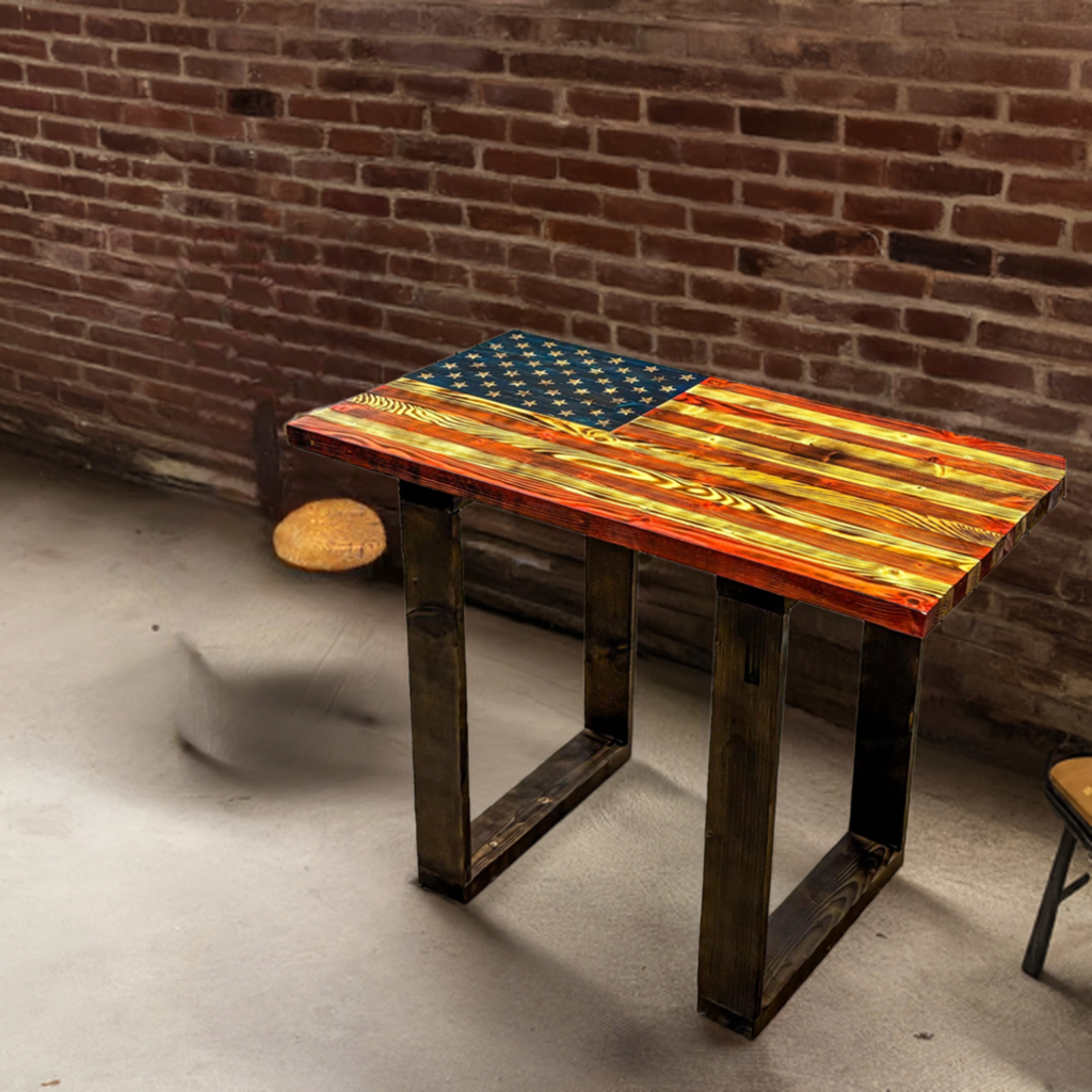 Decorative American Flag Table